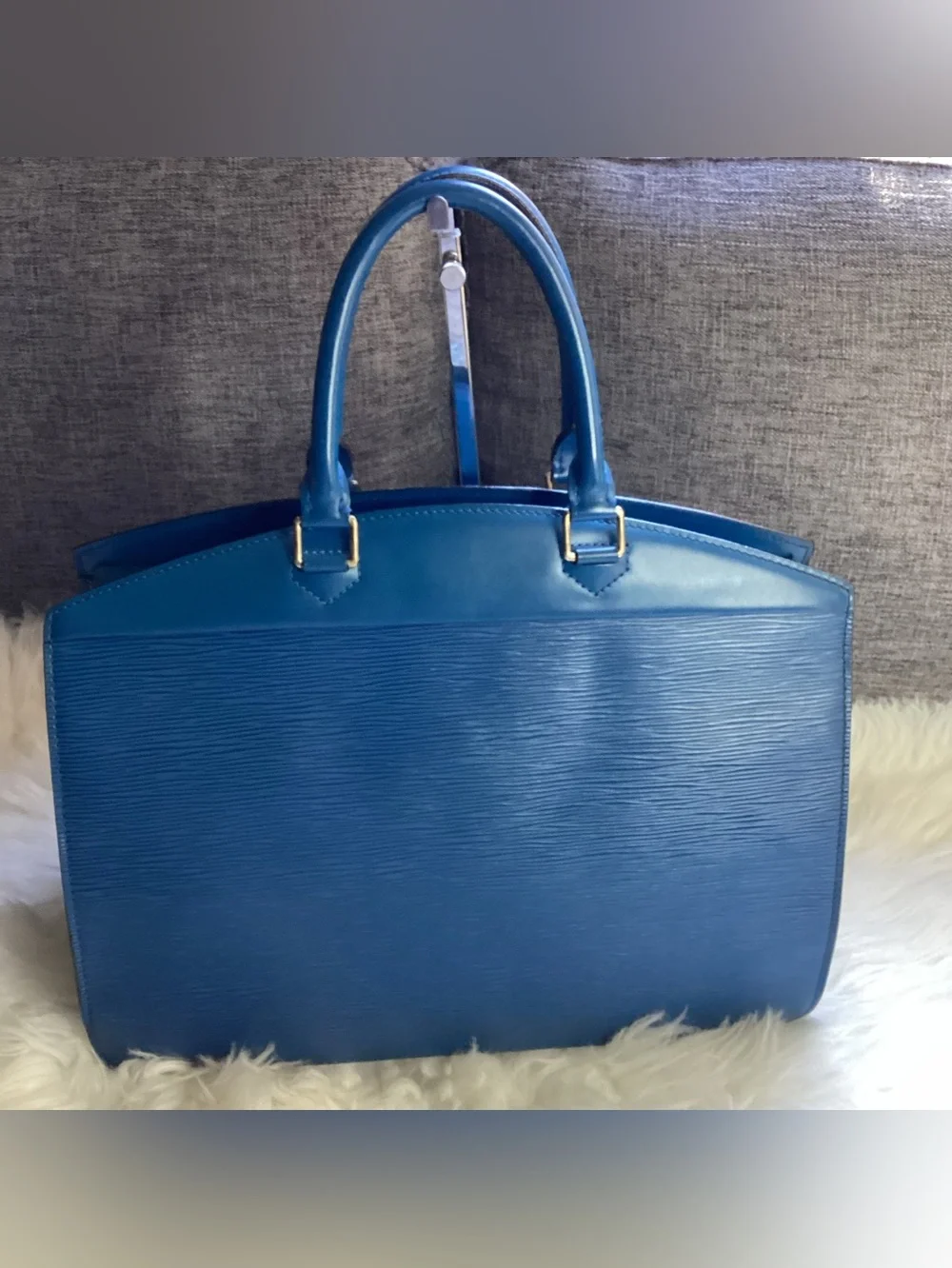 LOUIS VUITTON Blue Epi Riviera Tote bag